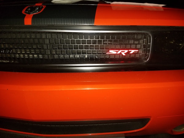 SRT Front and Rear Badge Overlay Decals - 2015-2018 Dodge Challenger SRT 392