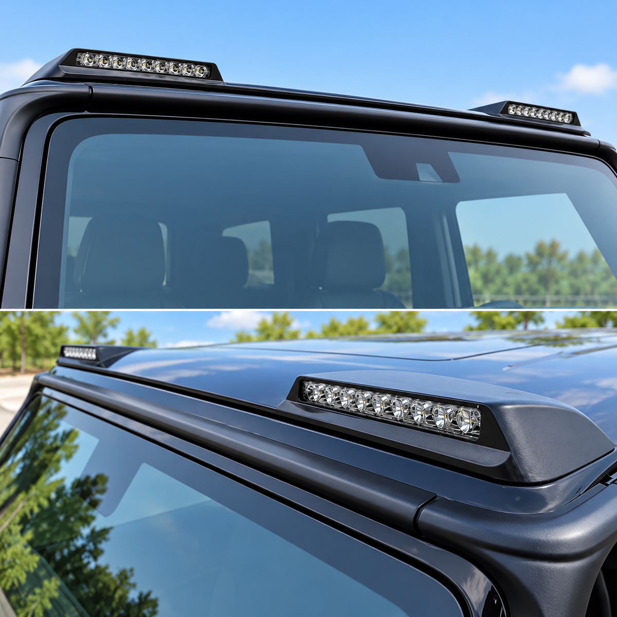 Carbon Fiber Front Roof Spoiler for Mercedes Benz G Wagon W463 W464 G550 G63