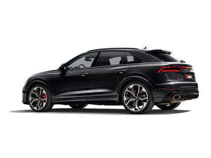 Akrapovic Evolution Titanium Cat-Back w/Carbon Fiber Tips 2020+ Audi RS Q8