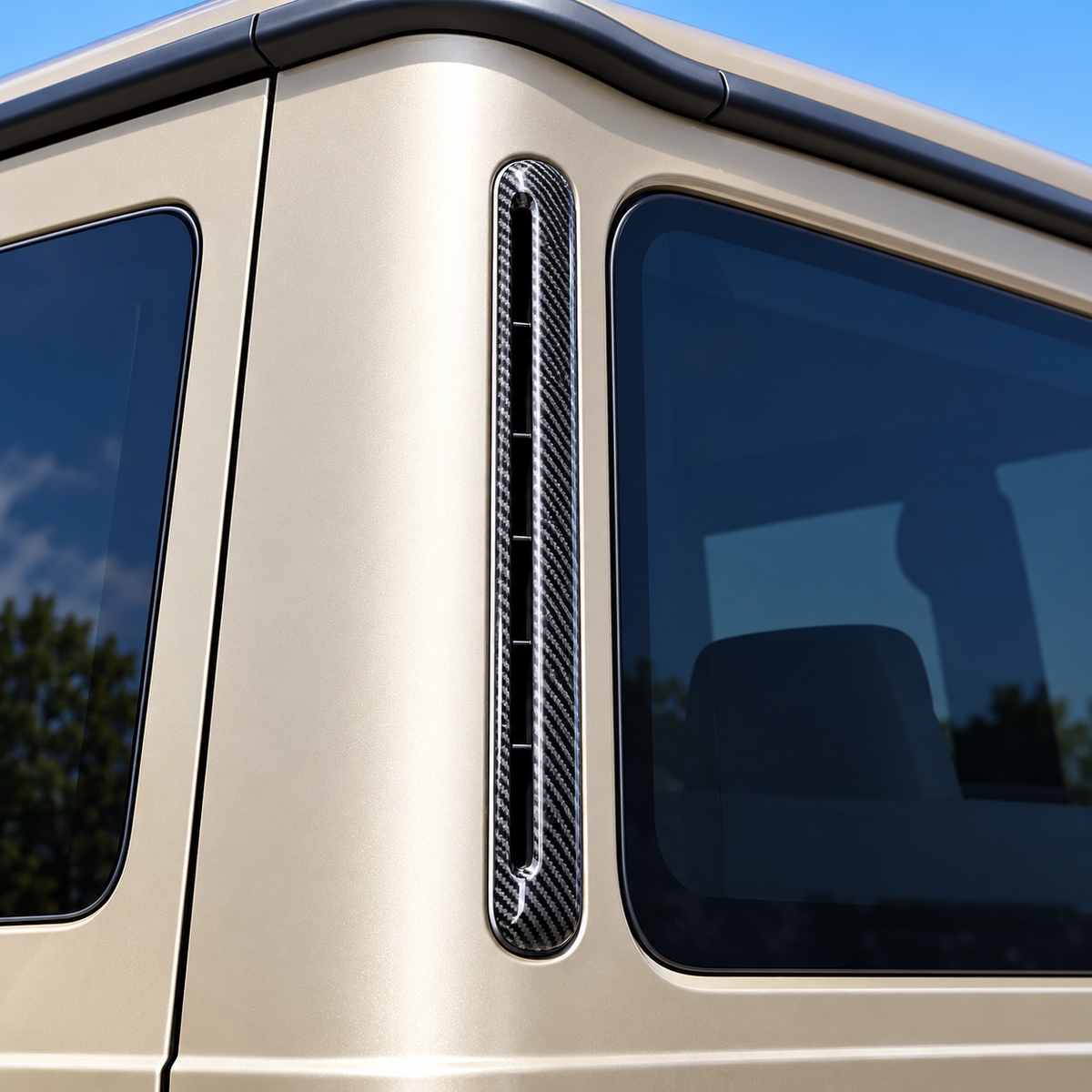 Carbon Fiber C Pillar Trim Vent Cover for Mercedes Benz G Class G Wagon