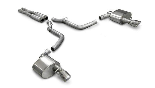 Corsa Xtreme Cat-Back Exhaust, Polished Tips 2005-2010 Charger 6.1L