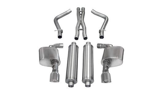 Corsa Sport Cat-Back Exhaust, Polished Tips 2012-2014 Charger 392/6.4L