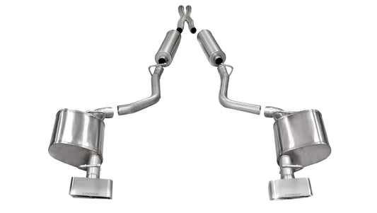 Corsa Xtreme Cat-Back Exhaust, Polished Tips 2011-2014 Challenger 5.7L