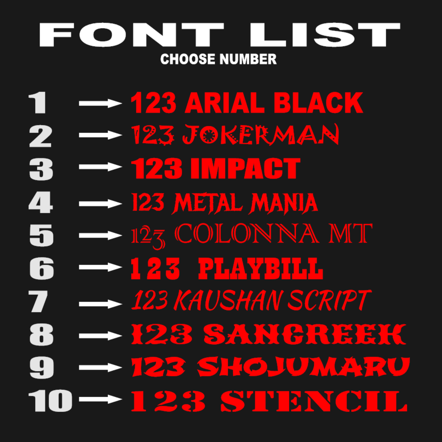 15 - 23 Dodge Challenger Custom Text Taillight Decal - Speedlogix