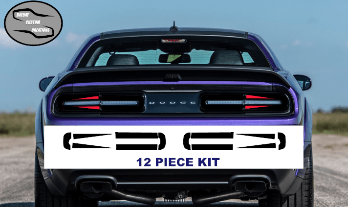 15 - 23 Dodge Challenger Taillight Decal Design 11 - Speedlogix
