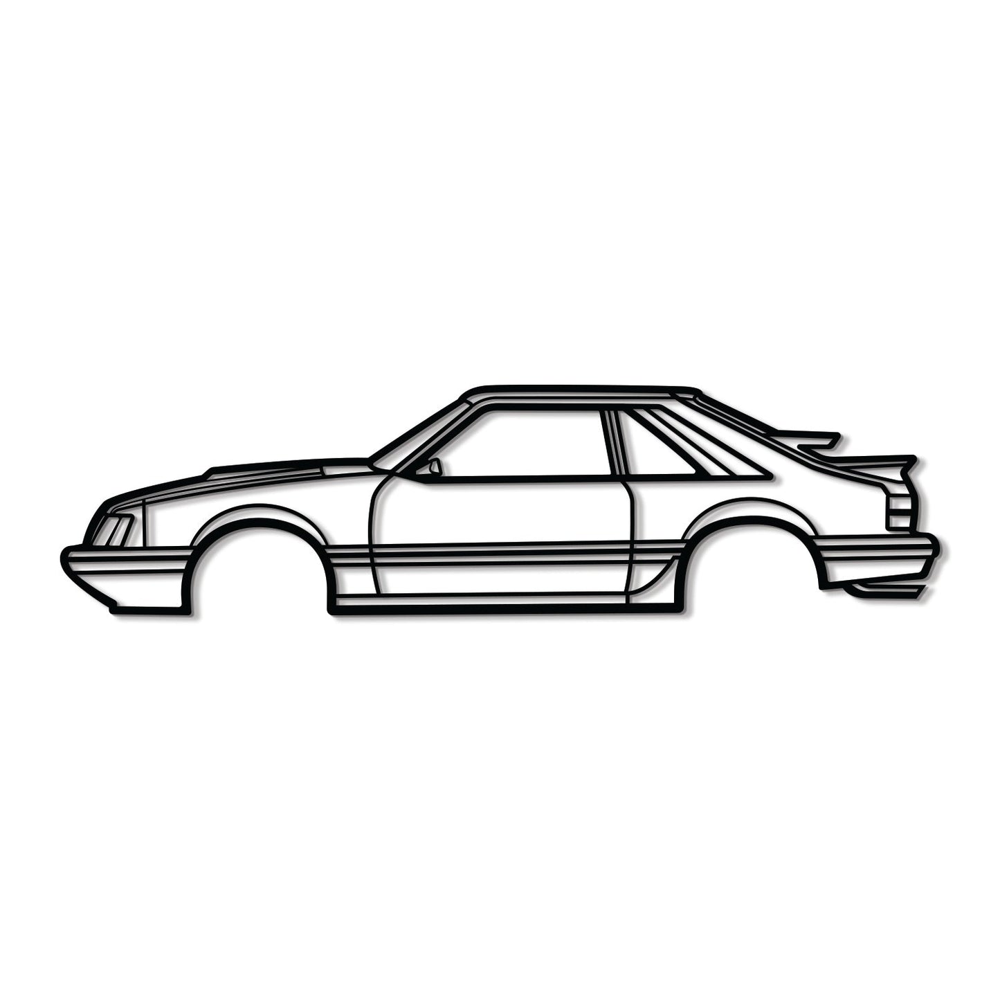 1986 Mustang SVO Metal Car Wall Art - MT0207 - Speedlogix
