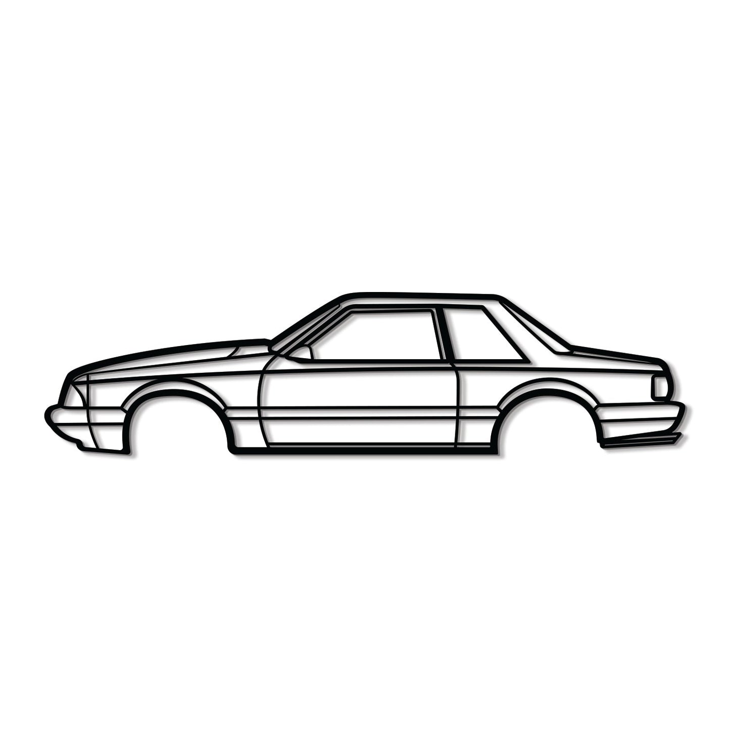 1989 Mustang Foxbody Metal Car Wall Art - MT0225 - Speedlogix