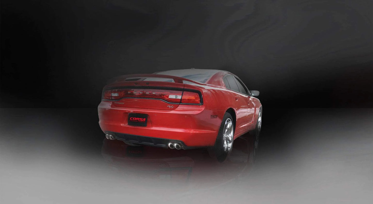 Corsa Xtreme Cat-Back Exhaust, Polished Tips 2011-2014 Charger 5.7L