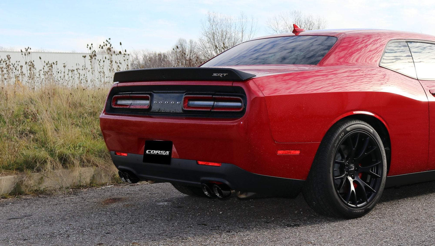 Corsa Sport Axle-Back Exhaust, Polished Tips 2015-2023 Challenger 5.7L/6.2L/392/6.4L