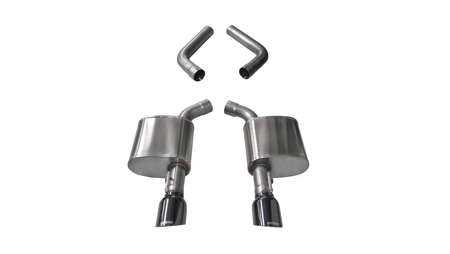 Corsa Sport Axle-Back Exhaust, Black Tips 2015-2023 Charger 5.7L/6.2L/392/6.4L - Speedlogix