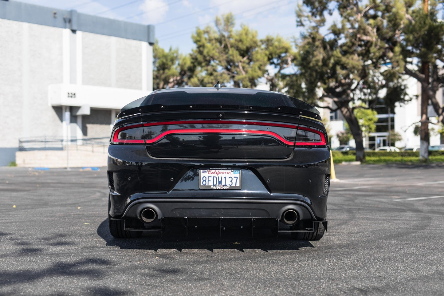 2015 - 2022 Dodge Charger Scatpack/ Hellcat/Daytona Rear Diffuser V1 - Speedlogix