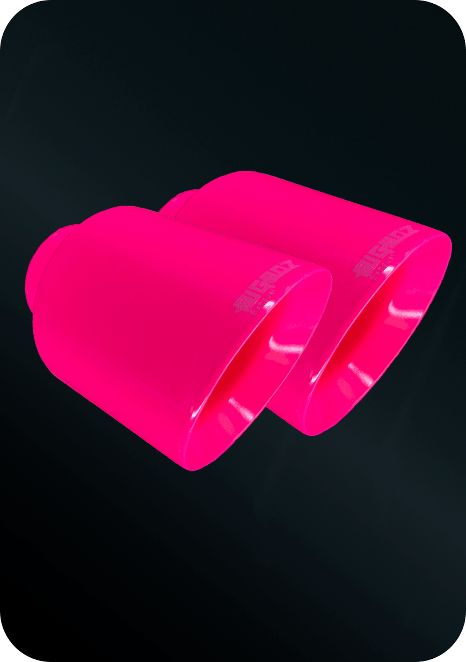 (2015 - 2023) D - Charger 5" V8 Tip Set Bubble Gum PINK - Speedlogix