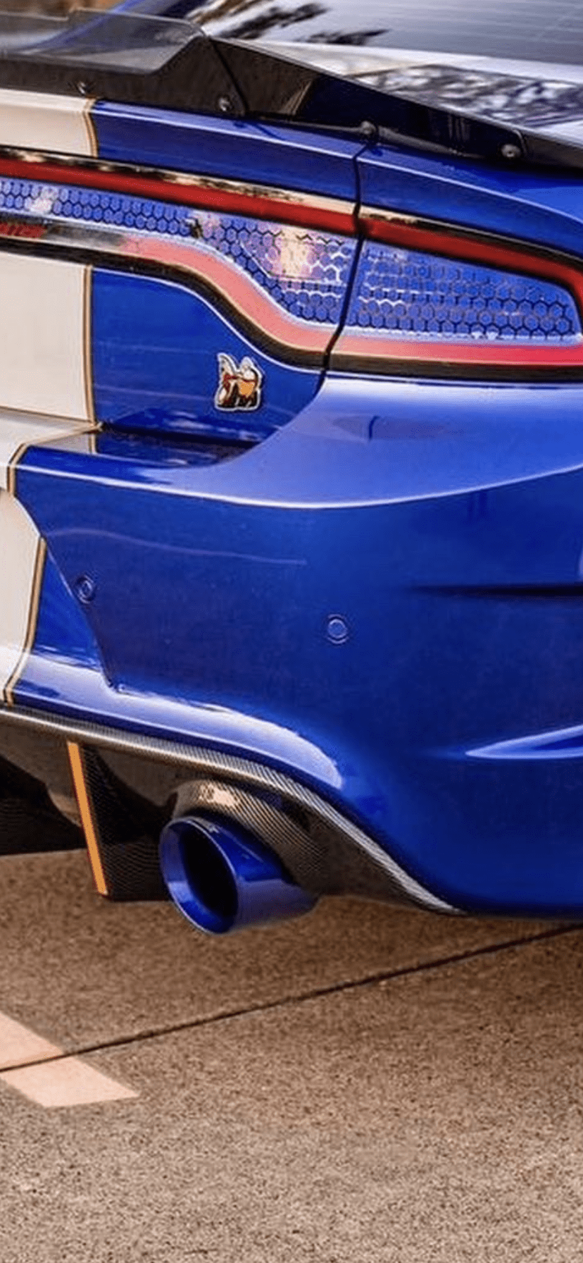 (2015 - 2023) D - Charger 5" V8 Tip Set COBALT BLUE - Speedlogix