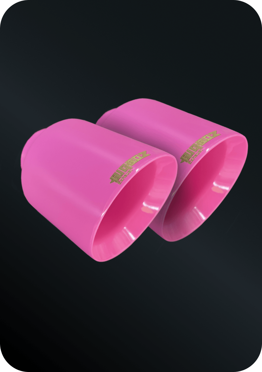 (2015 - 2023) D - Charger 5" V8 Tip Set Gloss Cherry Blossom Pink - Speedlogix