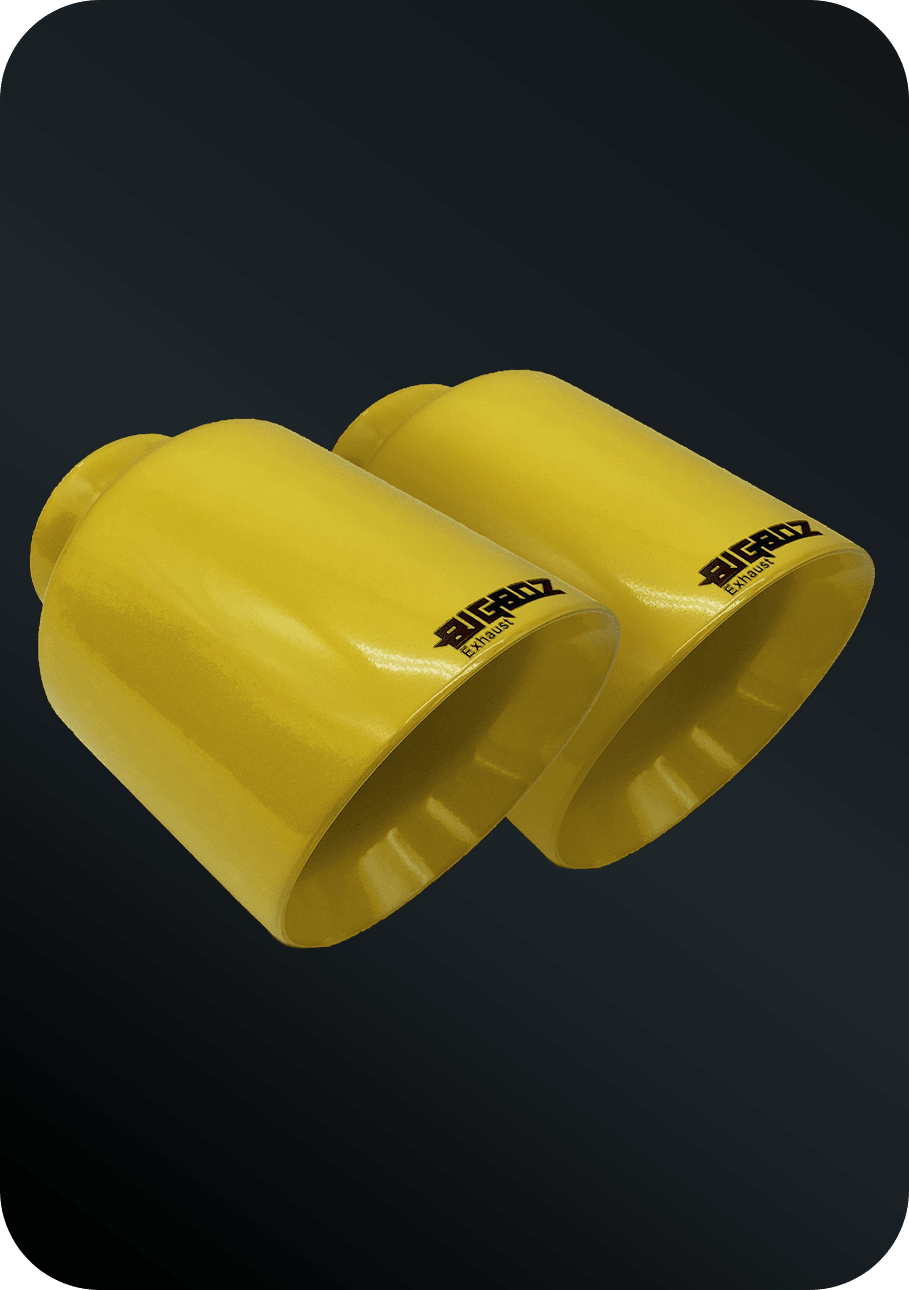 (2015 - 2023) D - Charger 5" V8 Tip Set Gloss YELLOW - Speedlogix