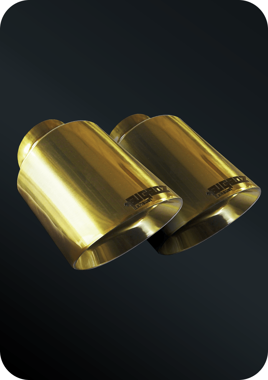 (2015 - 2023) D - Charger 5" V8 Tip Set Metallic GOLD - Speedlogix