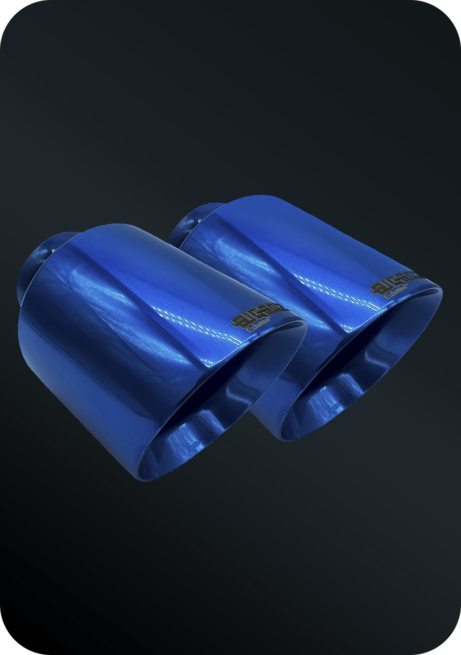 (2015 - 2023) D - Charger 5" V8 Tip Set TRUE BLUE - Speedlogix