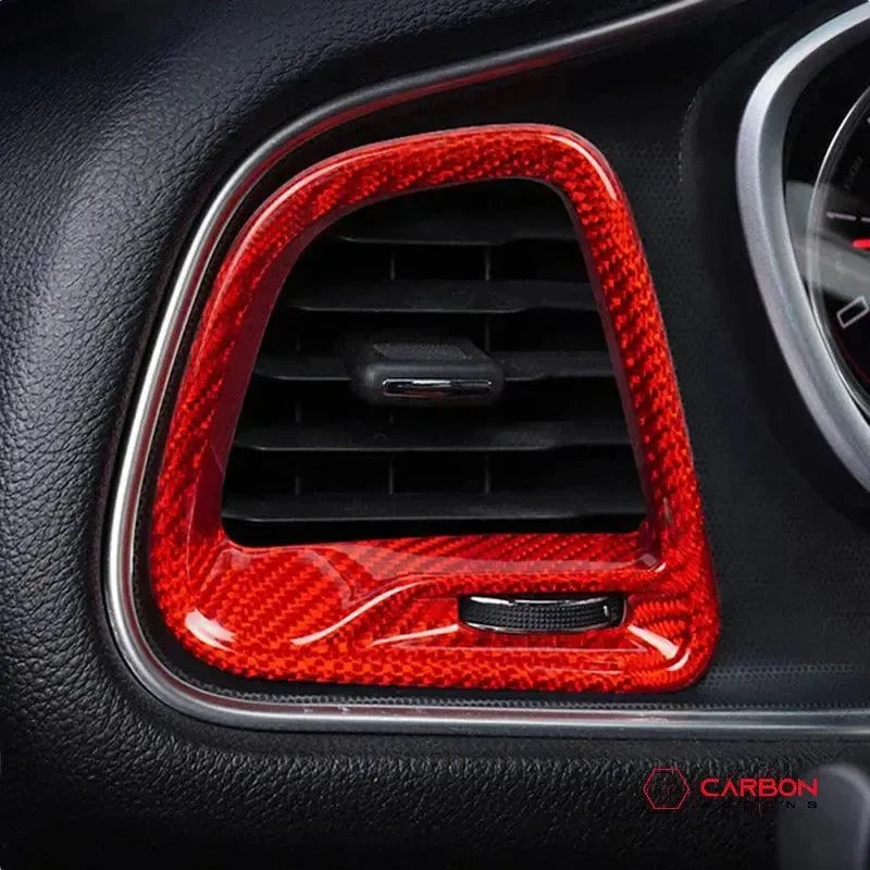 2015-2023 Dodge Challenger Carbon Fiber AC Vent Trim Covers
