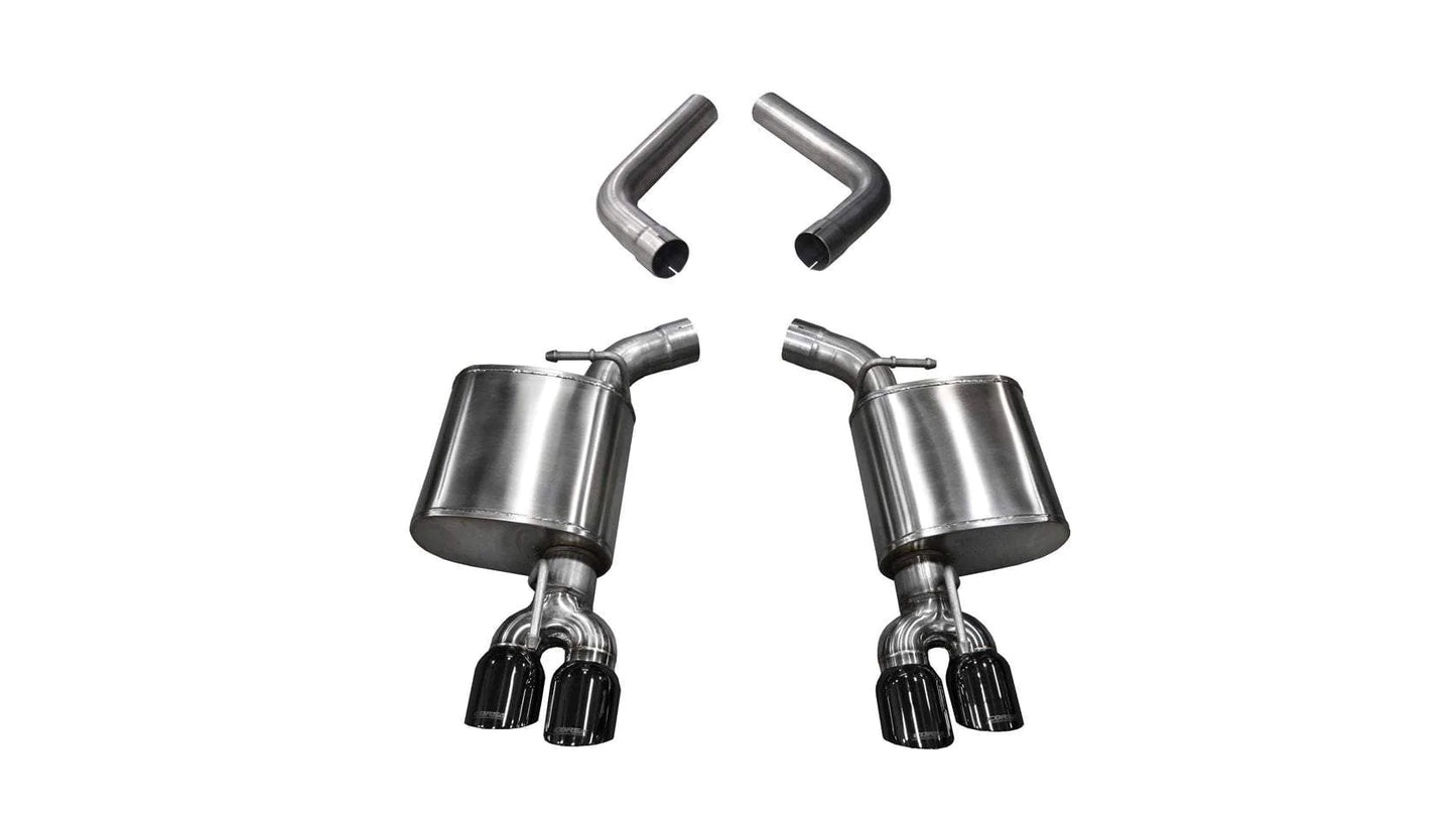Corsa Sport Axle-Back Exhaust, Black Tips 2015-2023 Challenger 5.7L/6.2L/392/6.4L