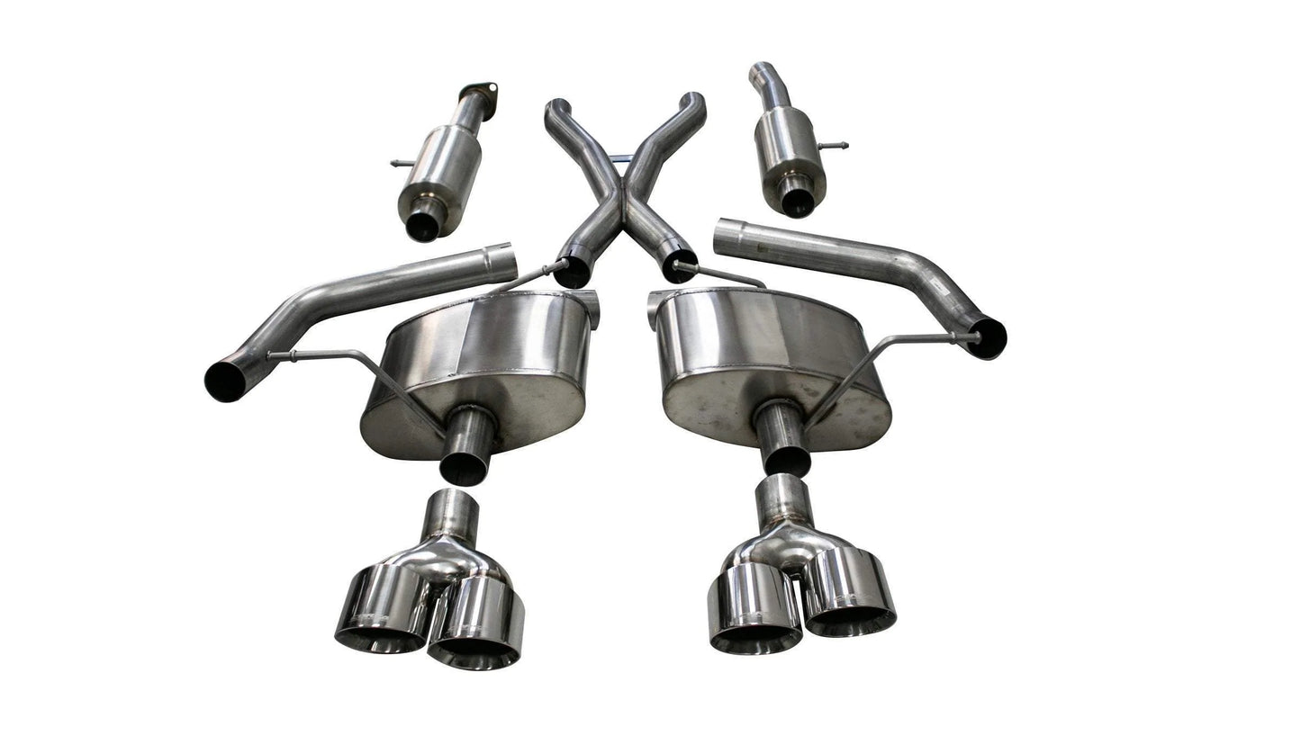 Corsa Sport Cat-Back Exhaust, Polished Tips 2018-2021 Grand Cherokee 6.2L