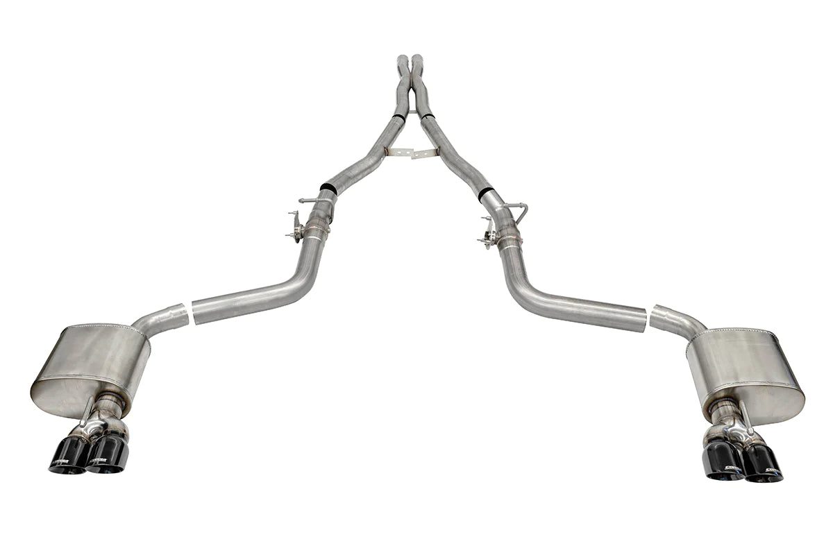 Corsa Xtreme Cat-Back Exhaust, Black Tips, Valved 2015-2023 Challenger 6.2L/392/6.4L
