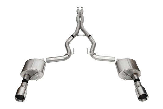 Corsa Xtreme 3" Polished Catback 2024 5.0 Mustang GT Coupe