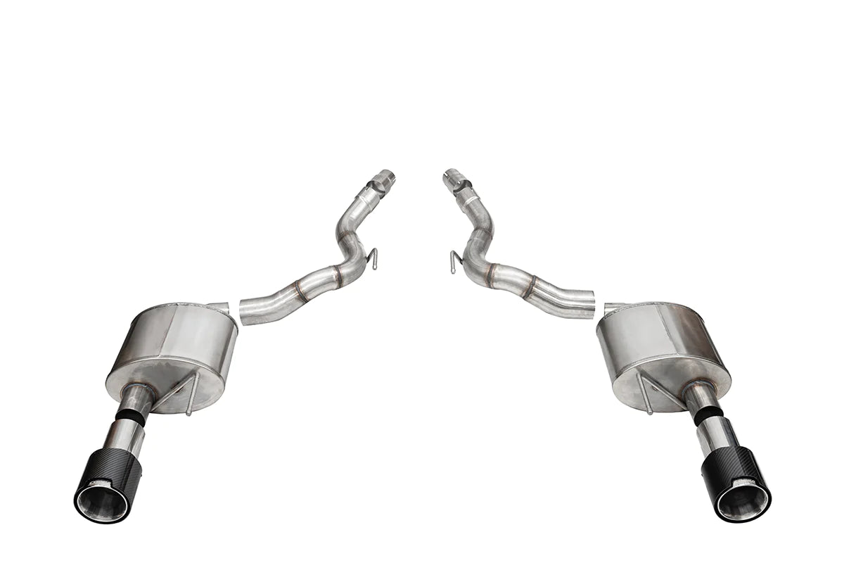 Corsa Sport 3" Polished Axle-back 2024 5.0 Mustang GT Convertible w/o Valves