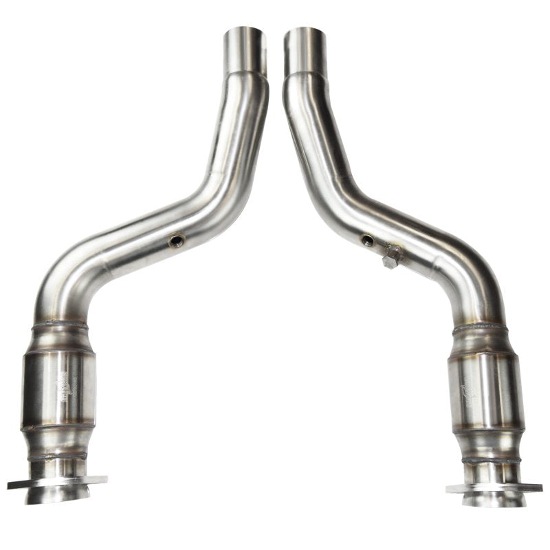 Kooks 3"x2-3/4" Green Catted Mid-Pipes, EPS 2011-2023 Challenger/Charger 392/6.4L