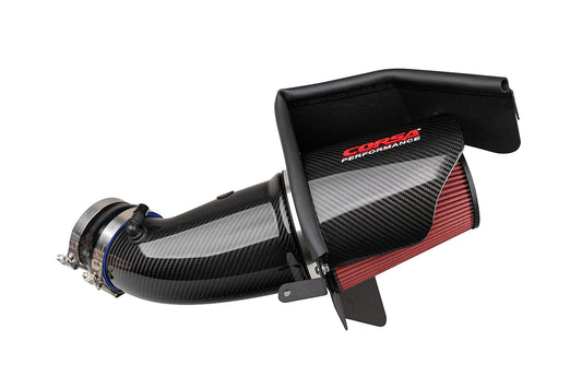 Corsa Carbon Cold Air Intake, DryTech Filter 2017-2023 Challenger/Charger 6.2L - Speedlogix