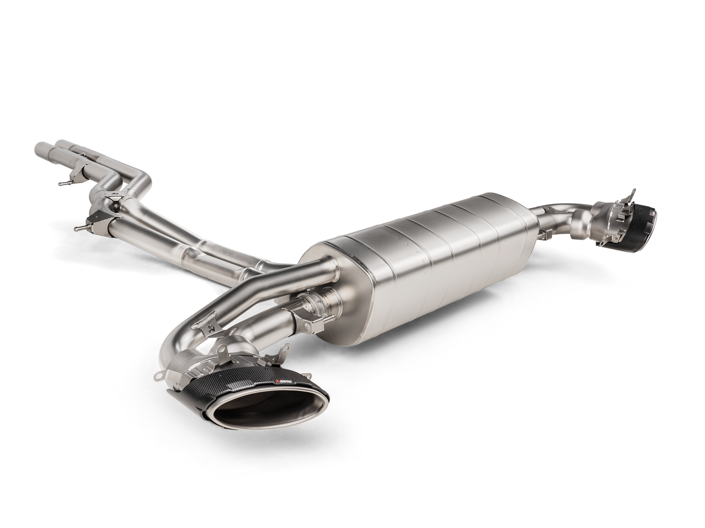 Akrapovic Evolution Titanium Cat-Back w/Carbon Fiber Tips 2020+ Audi RS Q8