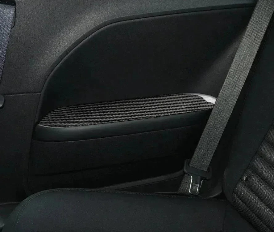 4pcs Carbon Fiber Armrest Panel Overlay for Dodge Challenger 2015-2023