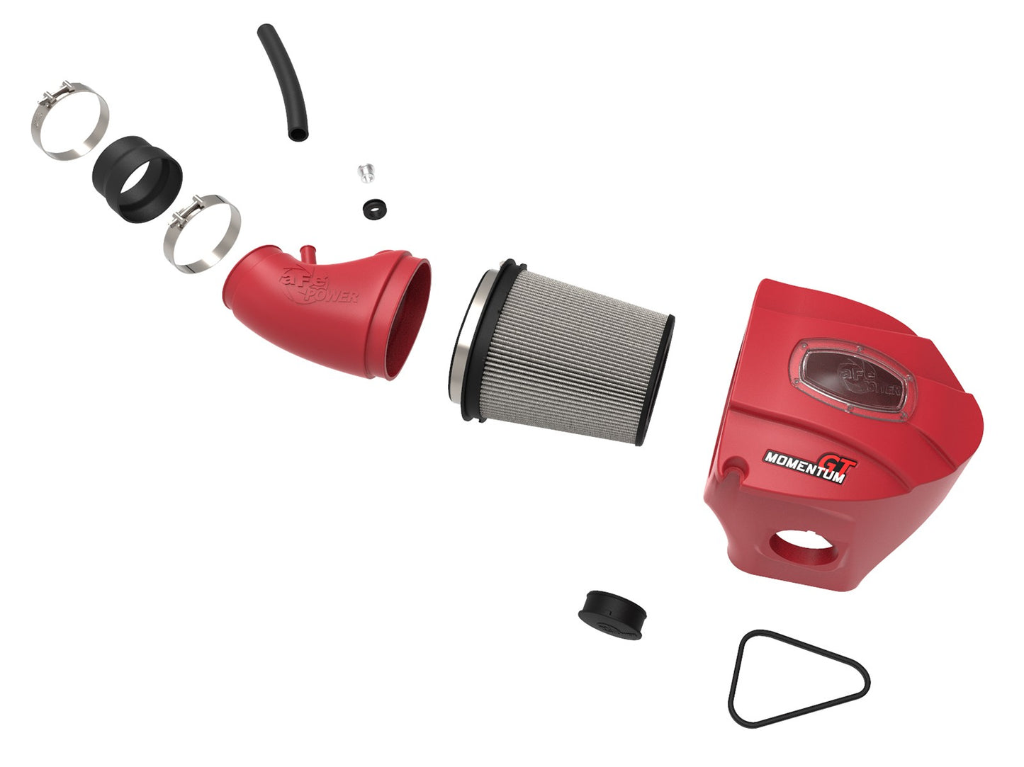 aFe Power Momentum GT Red Cold Air Intake, Pro Dry S Filter 2011-2023 Challenger/Charger 392/6.4L