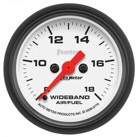 Autometer 2-1/16" Air/Fuel Wideband 8:1-18:1 Gauge, Phantom