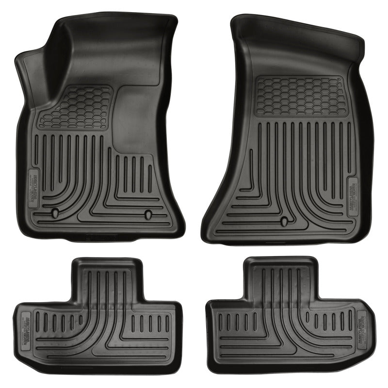 Husky Front/Rear Black Floor Mats 2011-2023 Challenger