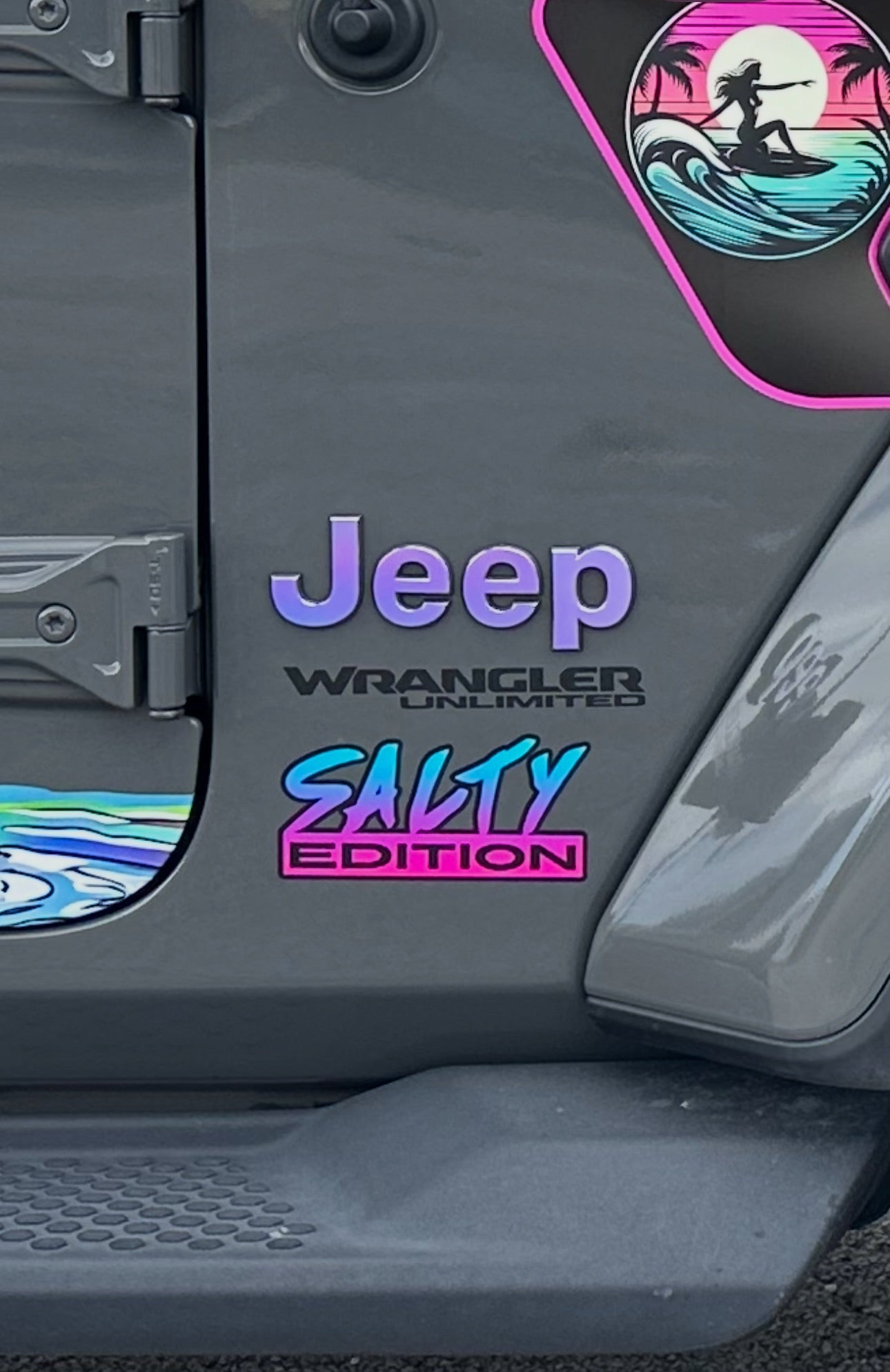 Salty Edition Badges (Pair)- Pink/Blue Blend