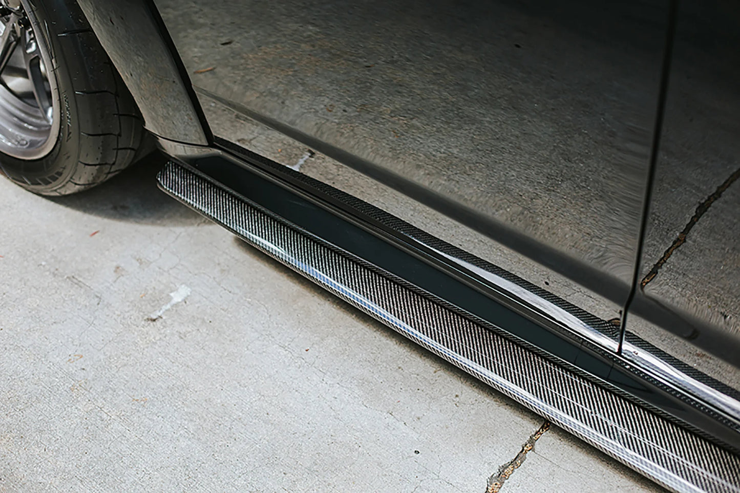 AC Carbon Fiber Rocker Panel Splitters 2020-2023 Charger Widebody