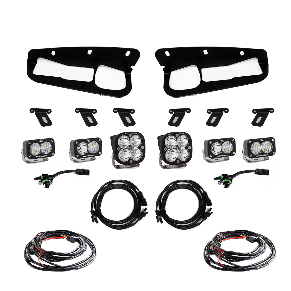 Baja Designs Squadron Sport/S2 Sport Fog Pocket Light Kit 2021-2025 Bronco