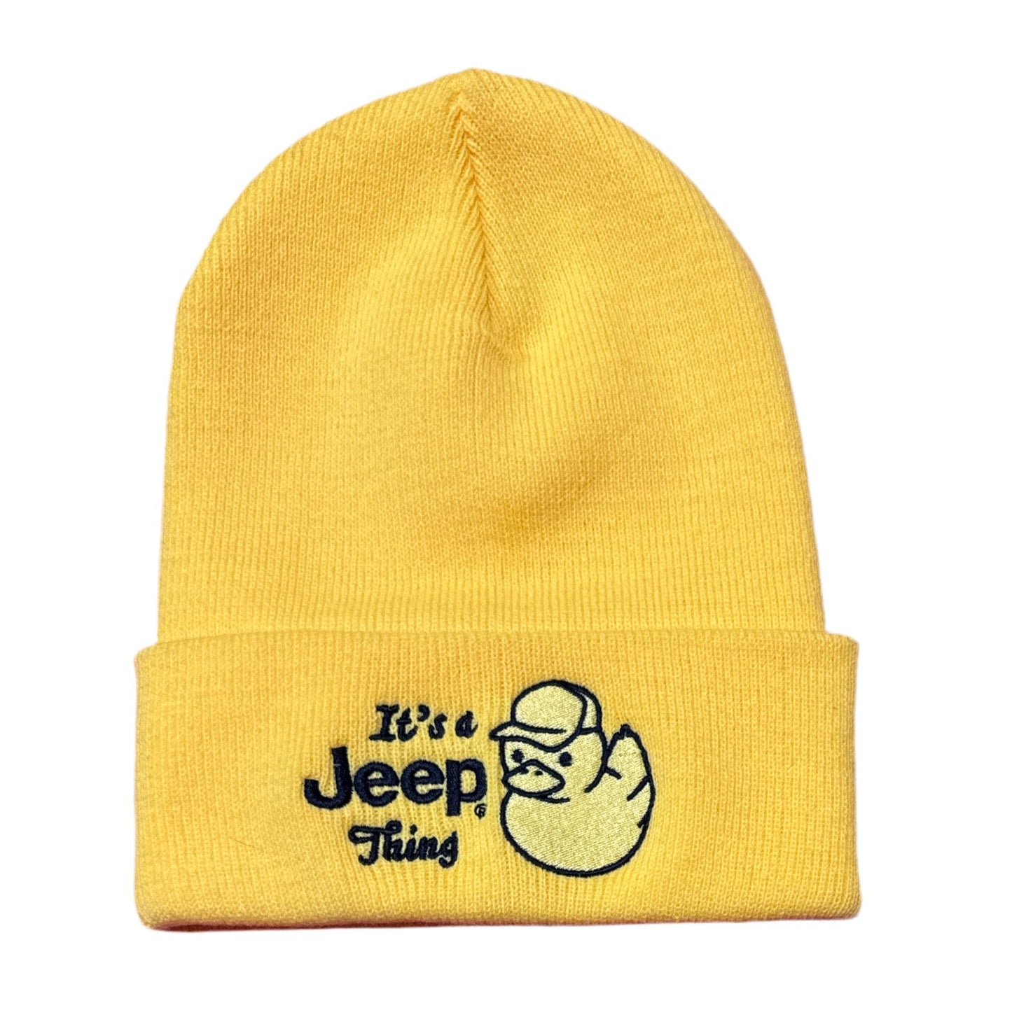 Hat - Jeep Thing Duck Flip Knit - Yellow