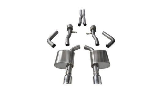 Corsa Sport Cat-Back Exhaust, Polished Tips 2015-2023 Charger 6.2L/392/6.4L