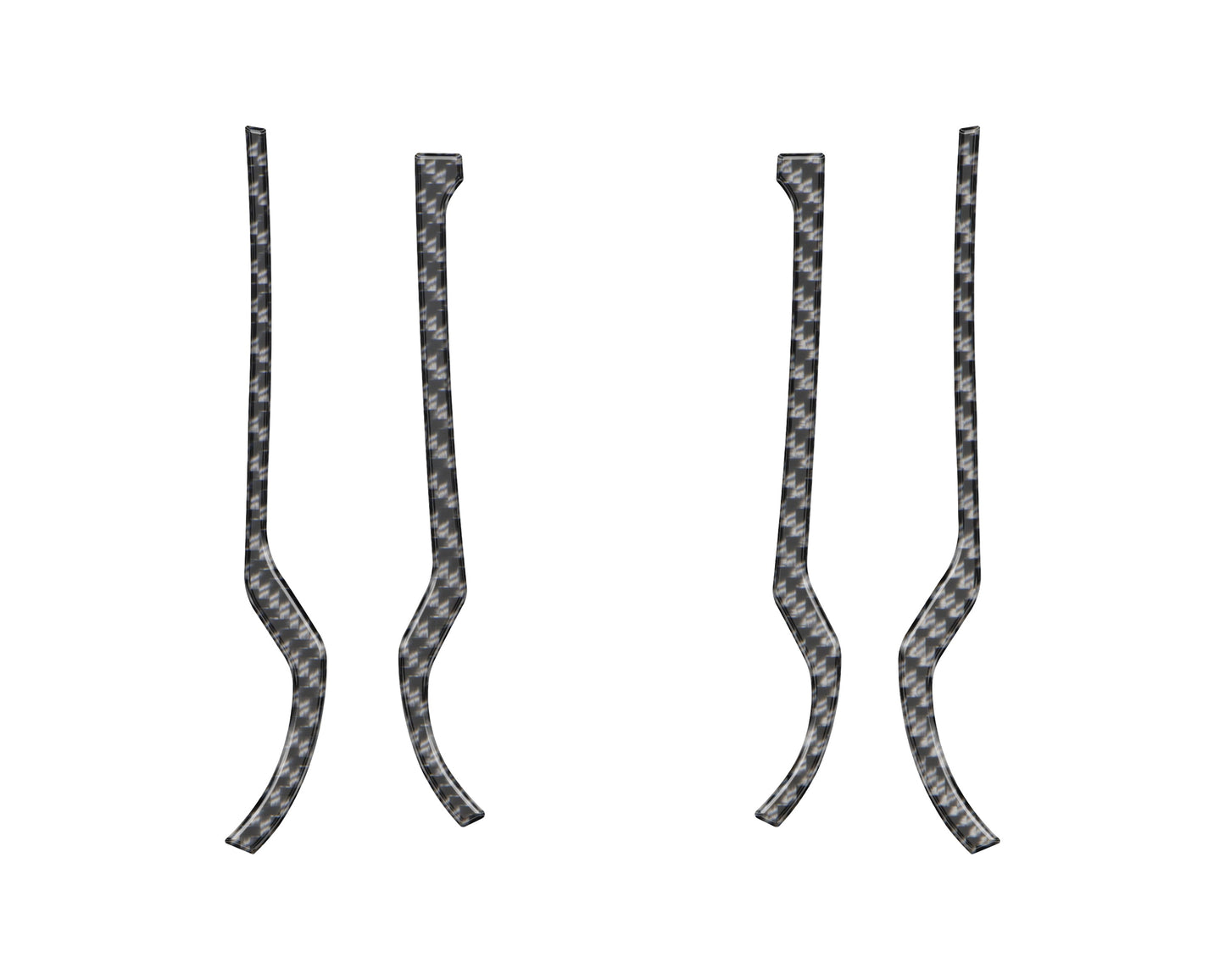 Front Grab Rail Line Inserts Fits 2021-2026 Ford Bronco