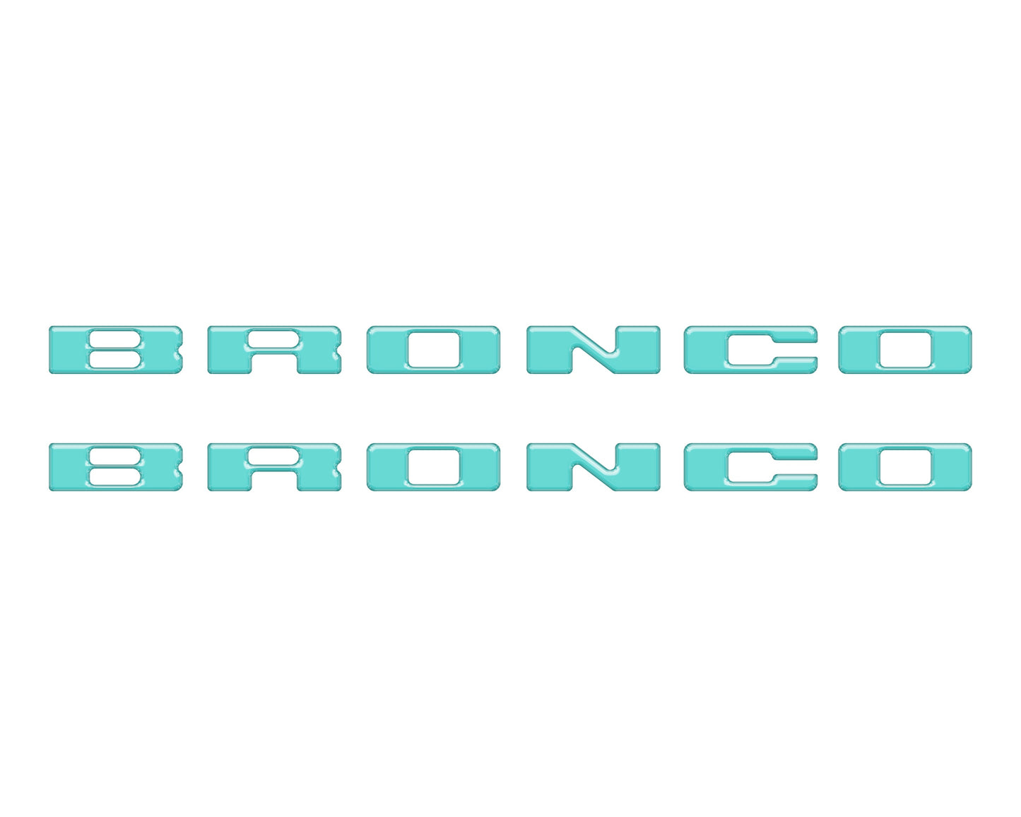 Rear Mudflap Letter Inserts Fits 2021-2026 Ford Bronco Sport