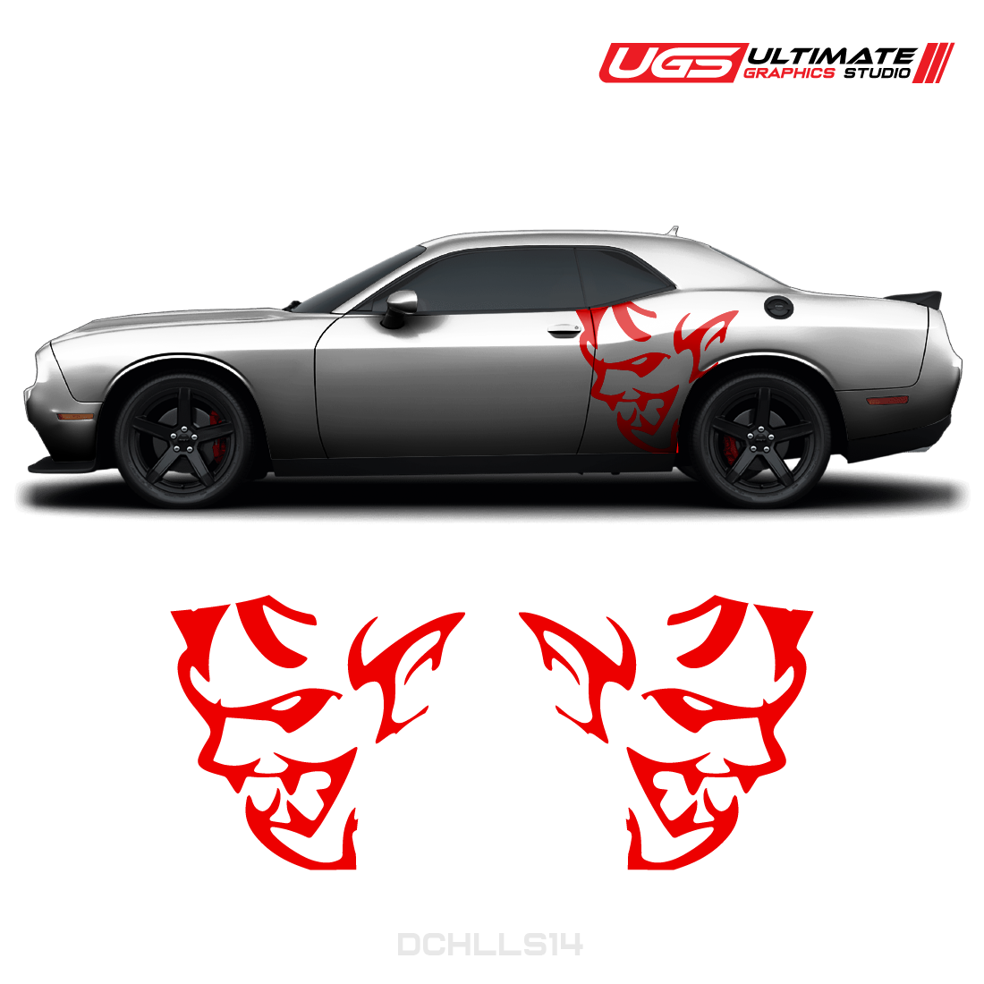 Dodge Challenger Demon Side Graphics