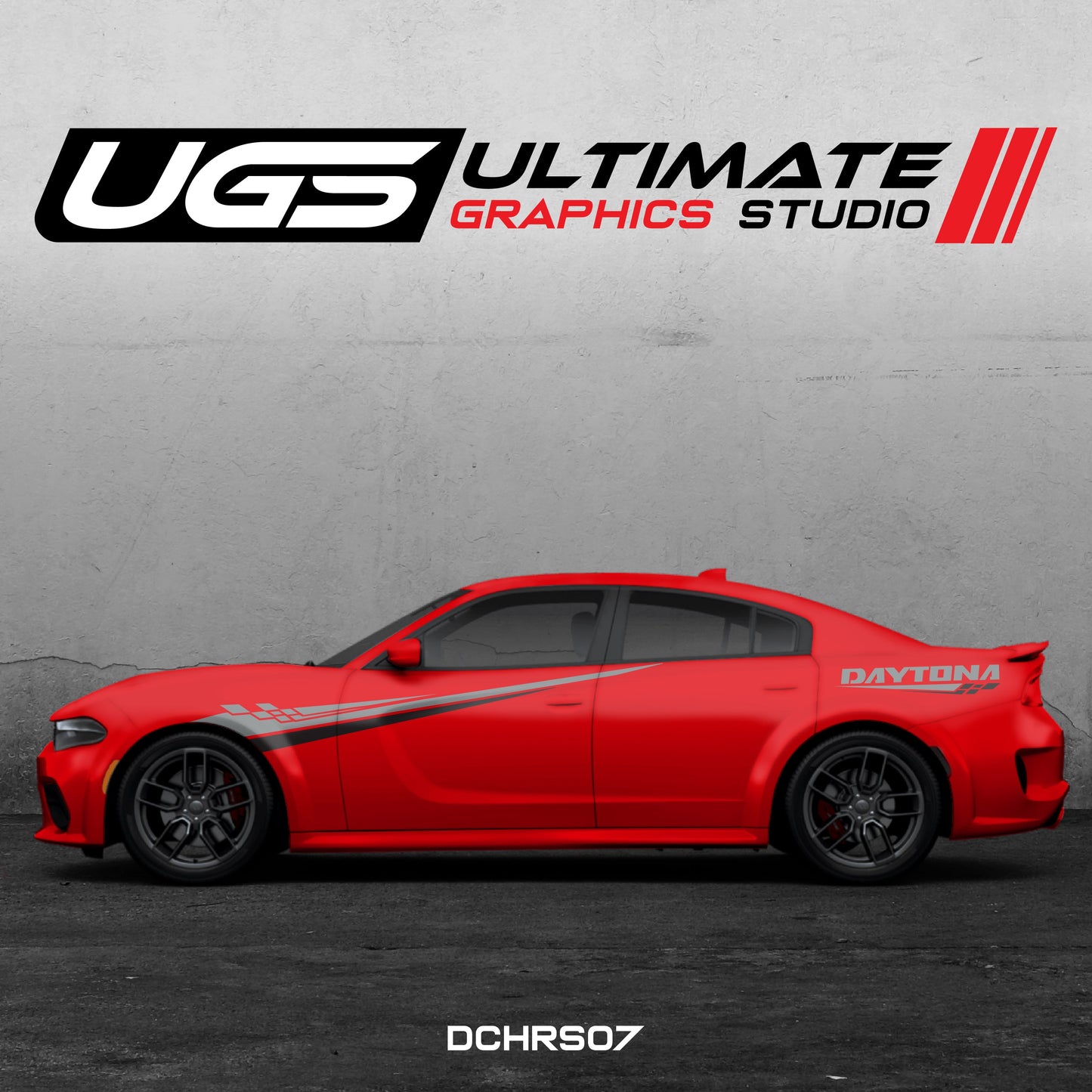 Dodge Charger Side Graphics 2 Color Daytona