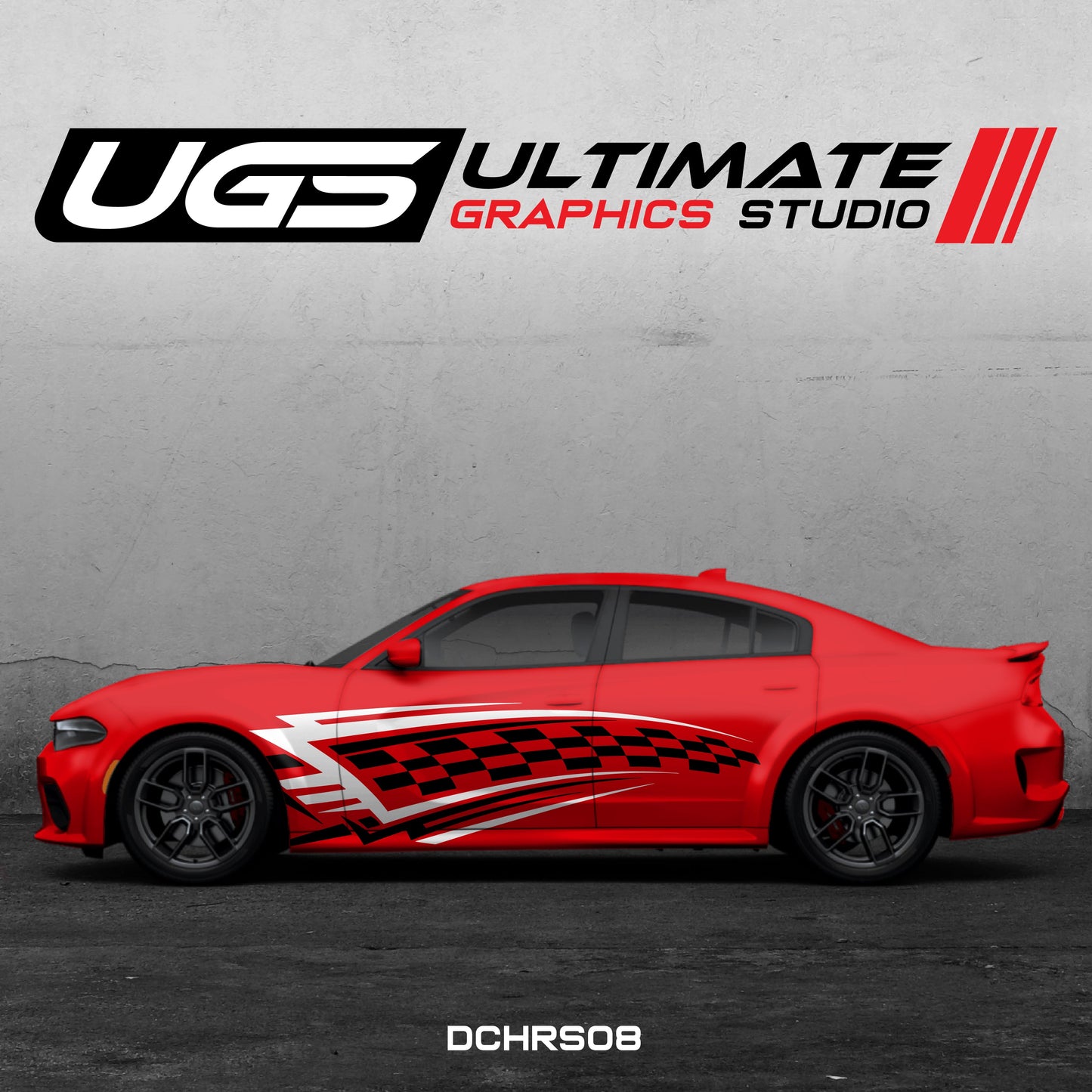 Dodge Charger Side Graphics 2 Color Daytona