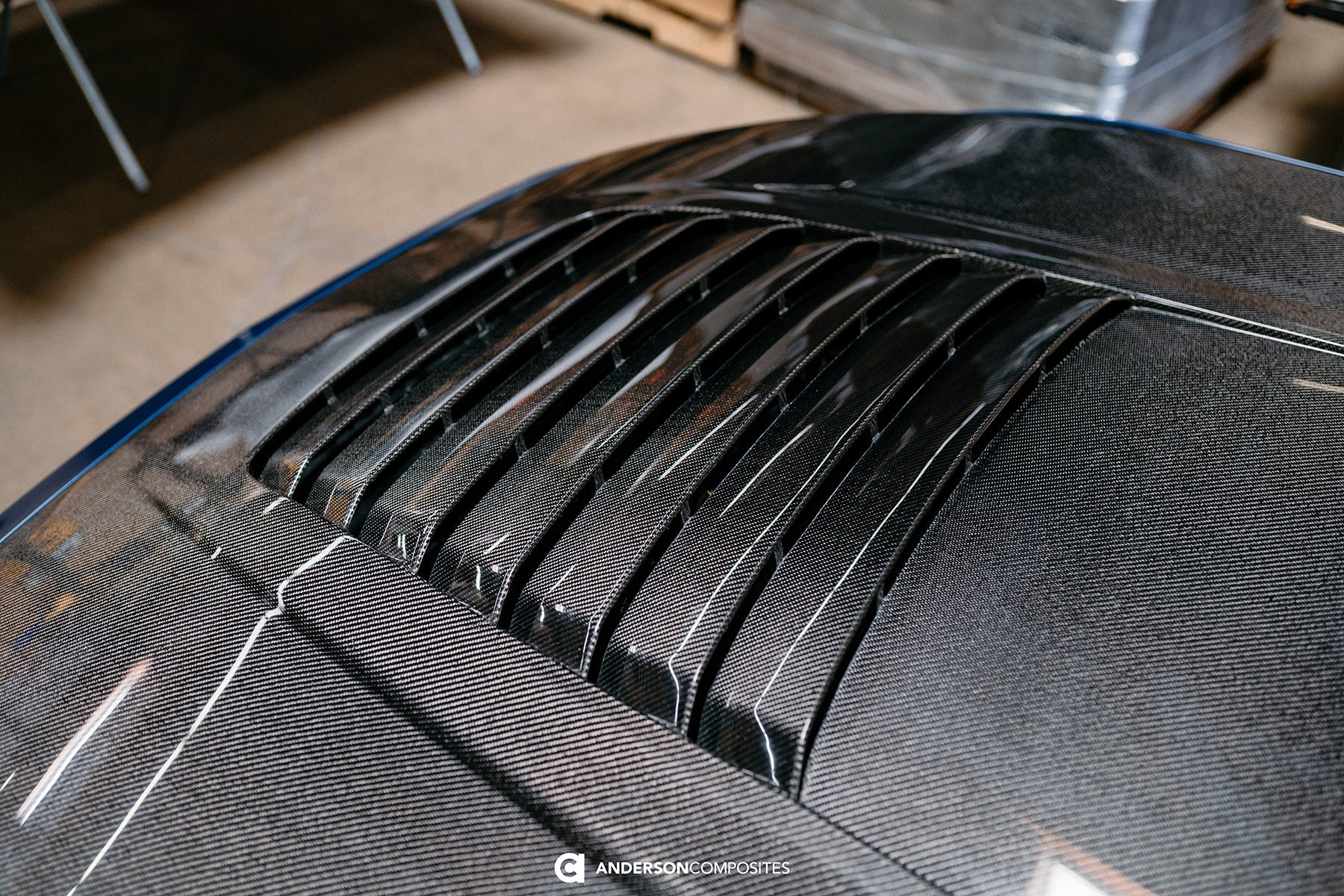AC Carbon Fiber Double Sided GT5 Hood 2024 Mustang - Speedlogix