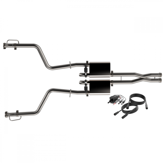 QTP Screamer Cat-Back Exhaust w/ Cut-Outs 2015-2023 Challenger 6.2L/6.4L - Speedlogix