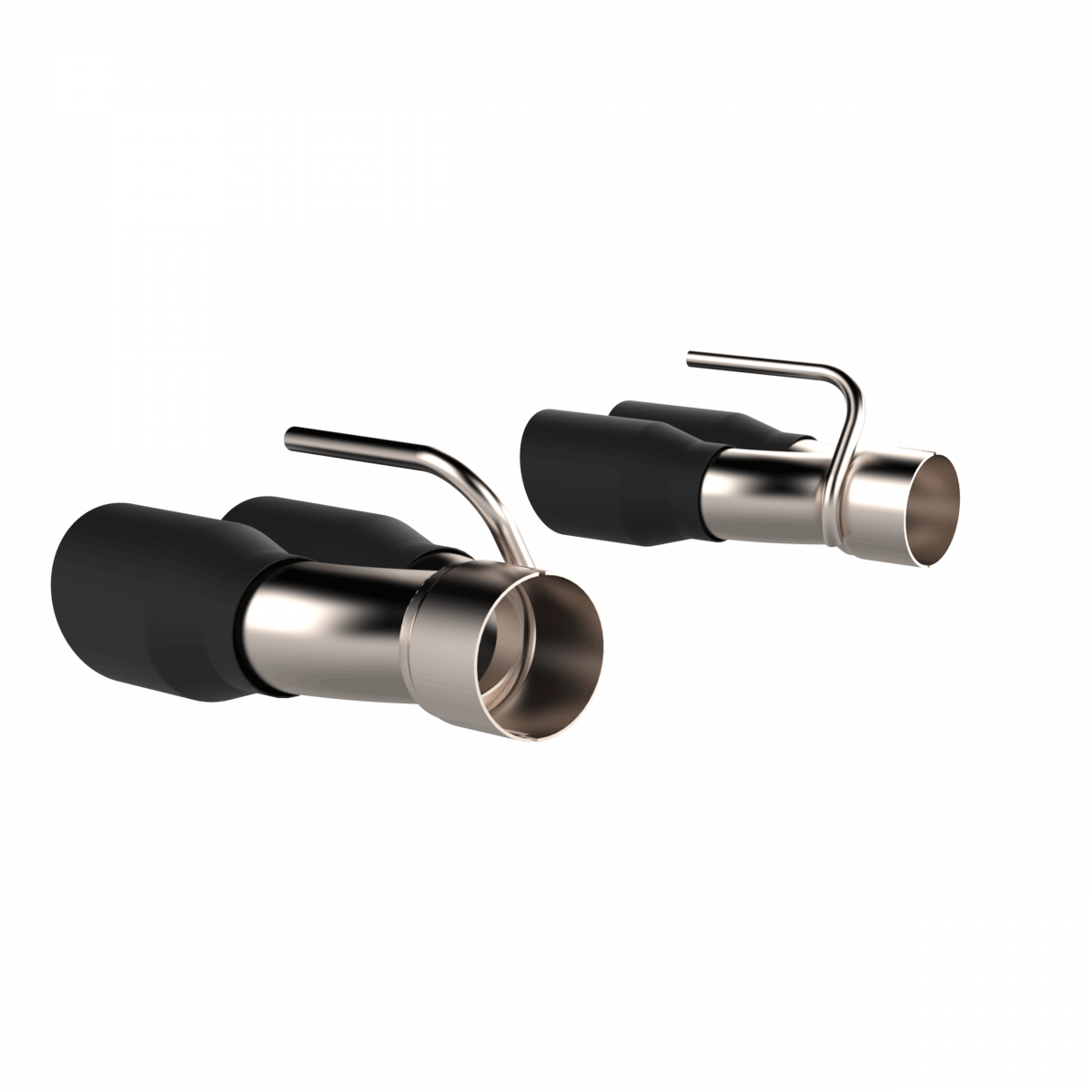 QTP Black Quad Exhaust Tips 2015-2023 Challenger 392/6.4L