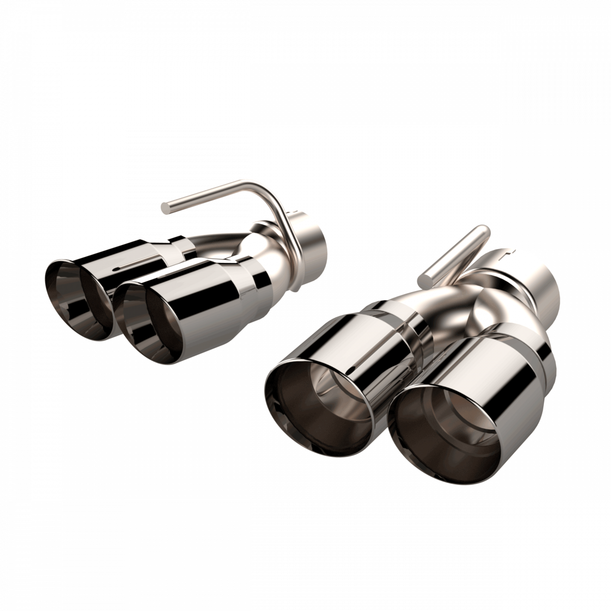 QTP Quad Polished Exhaust Tips 2015-2023 Challenger