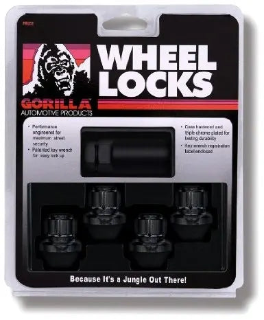 Gorilla Black Lug Nut Lock (4) 2005-2023 Challenger/Charger - Speedlogix