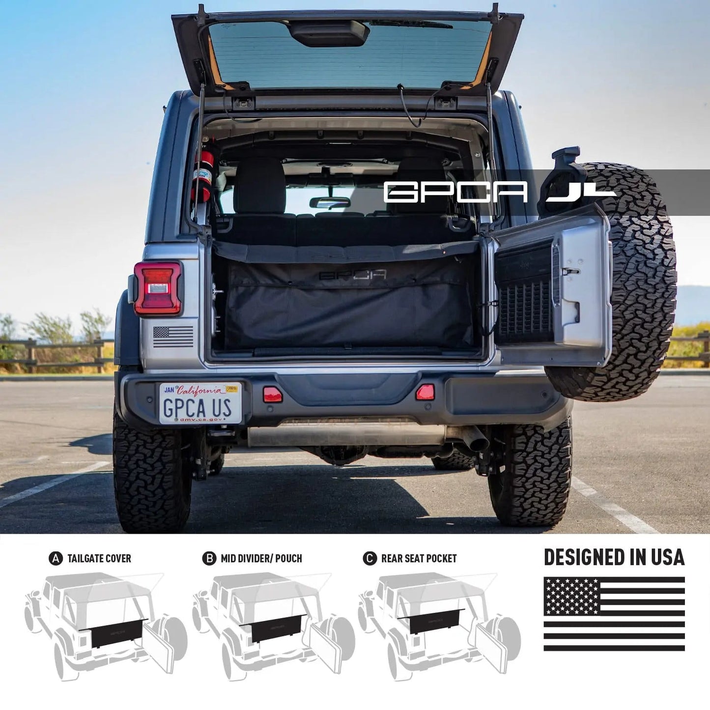 Jeep Wrangler JL 4DR Cargo Cover PRO (2018+)